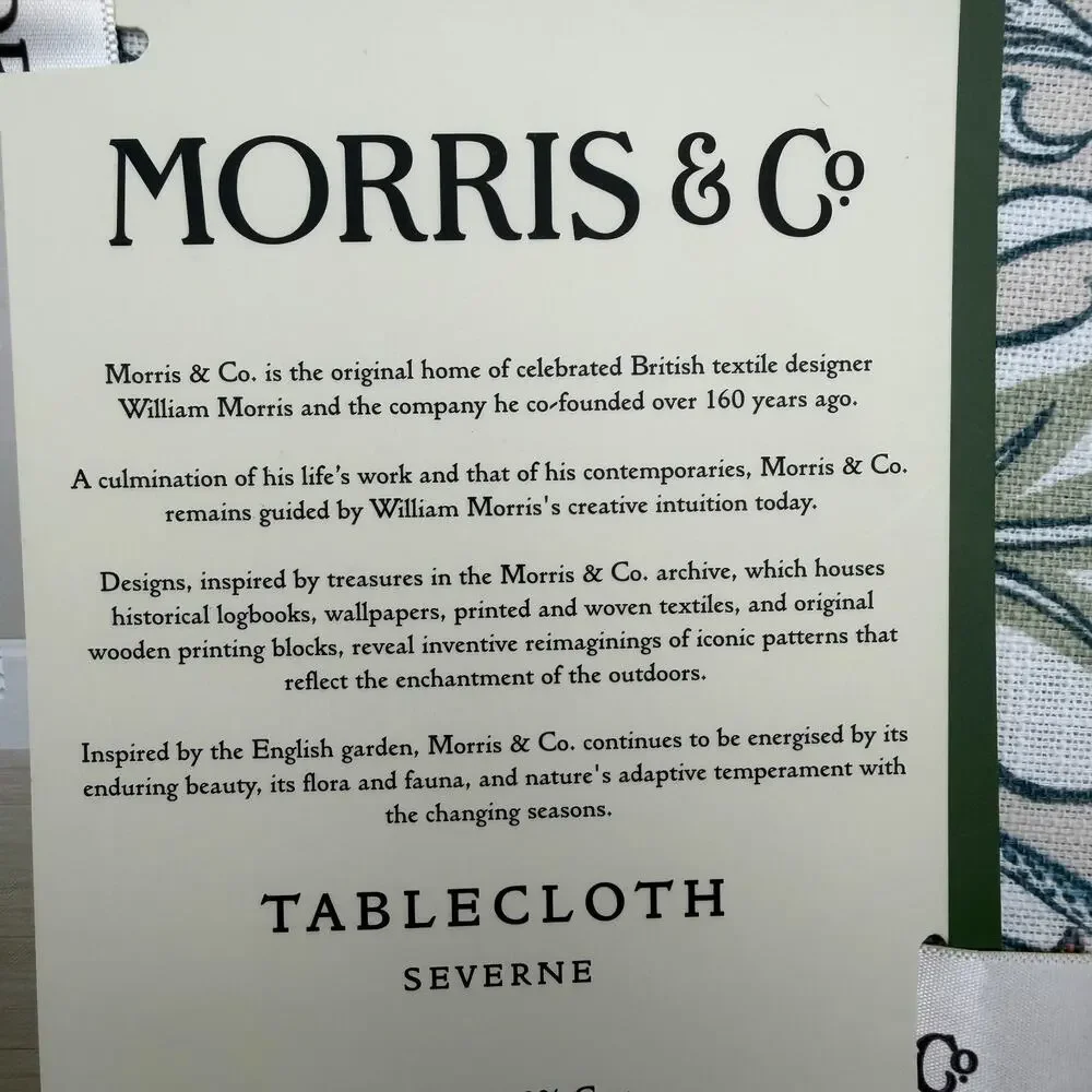 William Morris & Co Severne Round Tablecloth 70